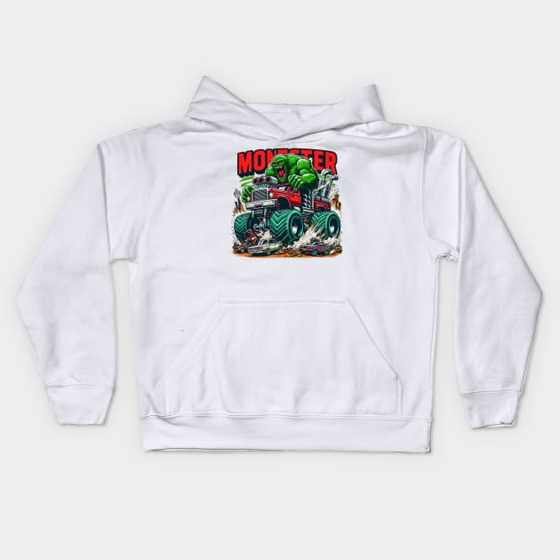 Monster Jam Truck Kids Hoodie by T-shirt US